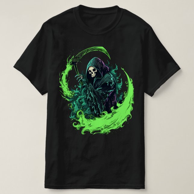 Tod, die grausamen Sensenmann zornen T-Shirt (Design vorne)