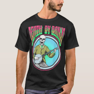 Tod durch Banjo Vintage-Skelett Bluegrass Folk Psy T-Shirt