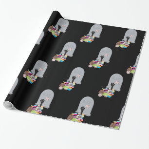 Tod durch Candy Halloween Design Geschenkpapier