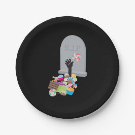 Tod durch Candy Halloween Design Pappteller