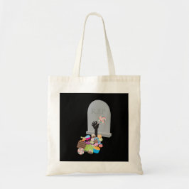 Tod durch Candy Halloween Design Tragetasche