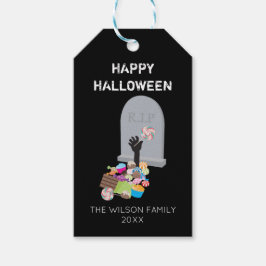 Tod durch Candy Halloween-Party Geschenkanhänger