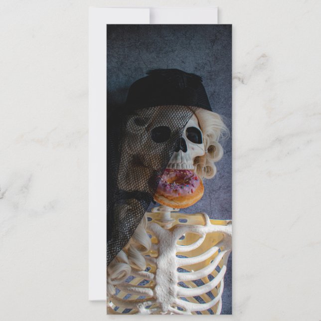 Tod durch Donut Feiertagskarte (Vorderseite)