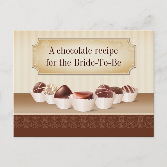 Tod durch Schokolade Rezept Postkarte (Vorderseite)