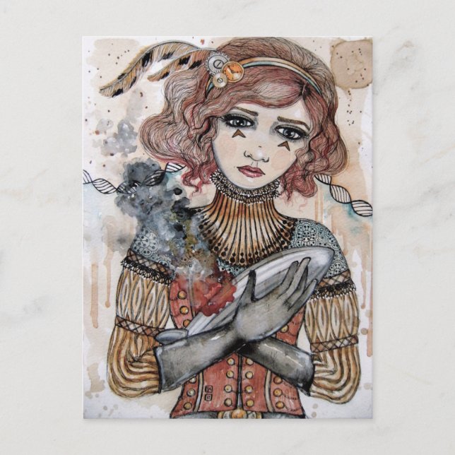 Tod eines Zeppelins Postkarte (Vorderseite)