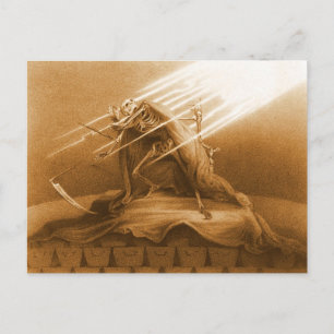 Tod erobert Postkarte
