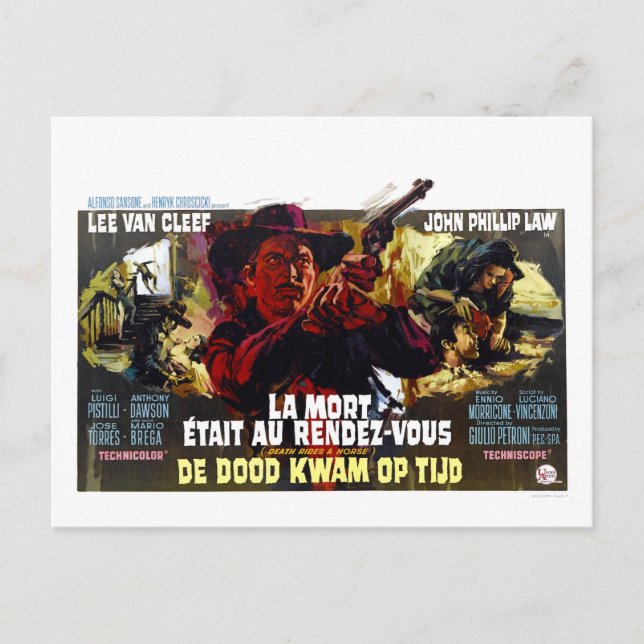 TOD FAHRT EINE PFERDEKARTE POSTKARTE (Vorderseite)