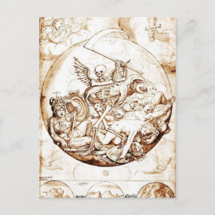 Tod gegen Welt Postkarte
