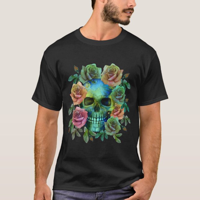 TOD GRÜNE FÄHIGKEIT MIT BLUME T-Shirt (Vorderseite)