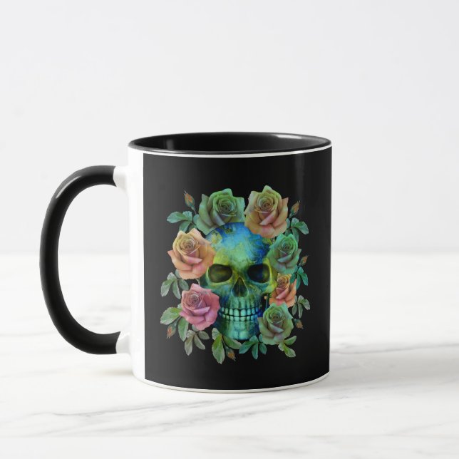TOD GRÜNE FÄHIGKEIT MIT BLUME TASSE (Links)