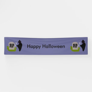 Tod im Friedhof Halloween Custom Banner