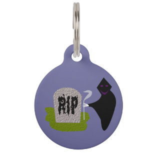 Tod im Friedhof Halloween Custom Dog Tag Haustiermarke