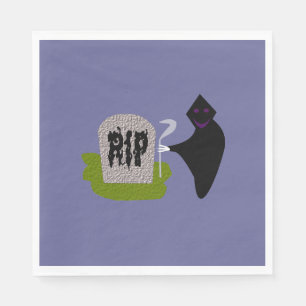 Tod im Friedhof Halloween Paper Napkins Serviette