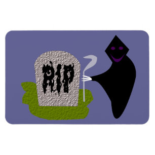 Tod im Halloween-Magnet des Friedhofs Magnet