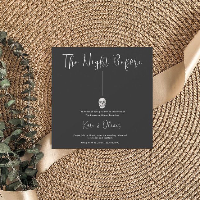 Tod macht uns Teil Hochzeit Probe Abendessen Einladung (Von Creator hochgeladen)