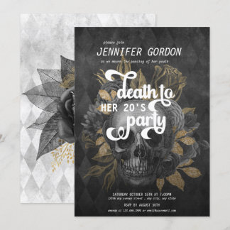 Tod meiner Geburtstagspartei | Goth Party Einladung