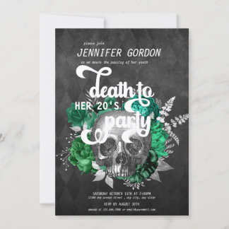 Tod meiner Geburtstagspartei | Goth Party Invi Einladung