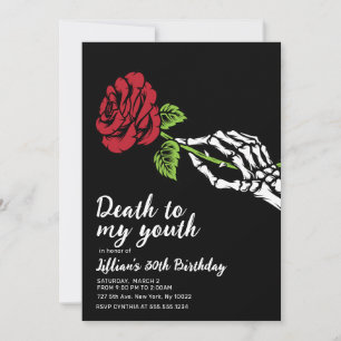 Tod meiner Jugend Einladung zum Geburtstag