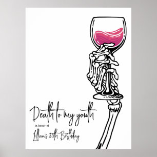 Tod meiner Jugend Einladung zum Geburtstag Poster