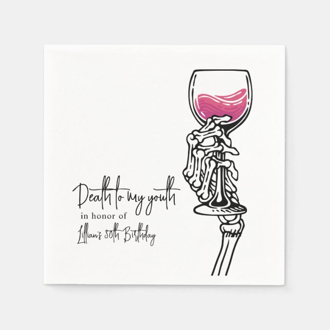 Tod meiner Jugend Serviette (Vorderseite)