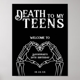 Tod meiner Teenager-Trend Gothic 20. Geburtstag Poster
