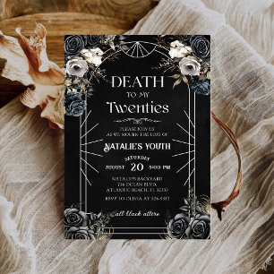Tod meiner zwanzigsten 30. Geburtstagseinladung Einladung