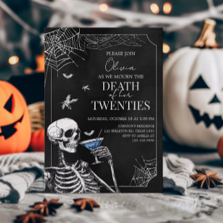 Tod meines gotischen Halloween-Geburtstags Einladung