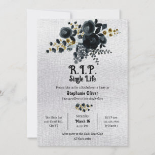 Tod meines Single Leben Bachelorette Einladung
