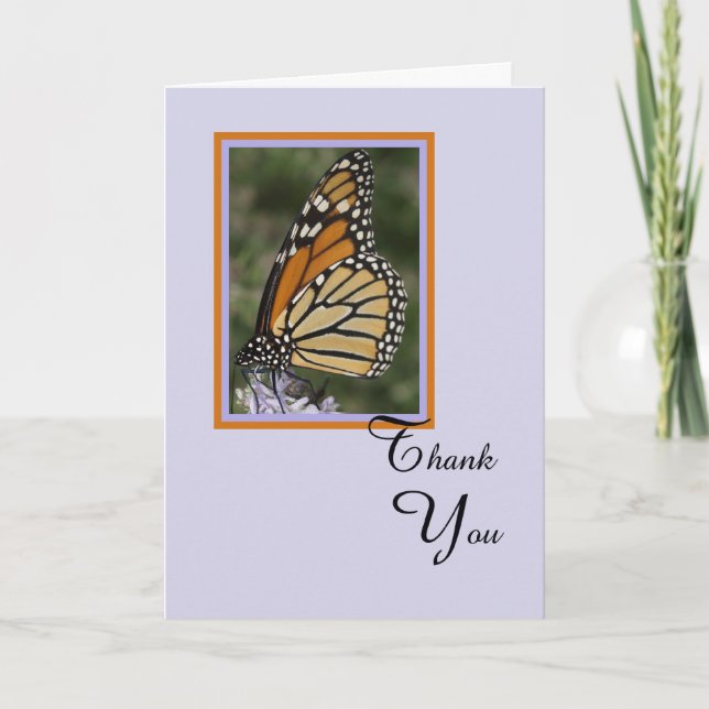 Tod oder Beileid Danke Karte — Schmetterling (Vorderseite)
