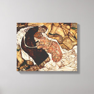 Tod und das Mädchen von Egon Schiele Leinwanddruck