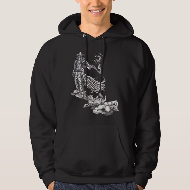 Tod und der Teufel-Kapuzenpulli Hoodie (Vorderseite)