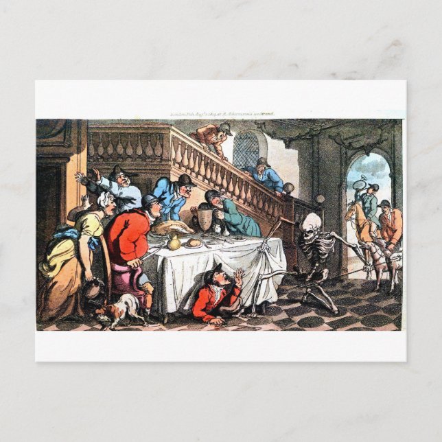 Tod und Fuchsjagd Postkarte (Vorderseite)