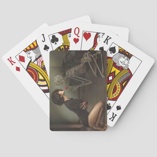 Tod und junge Frau Spielkarten (Rückseite)