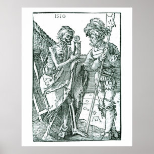 Tod und Landsknecht - Albrecht Durer - c1510 Poster
