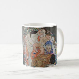 Tod und Leben durch Gustav Klimt Vintager Jugendst Kaffeetasse