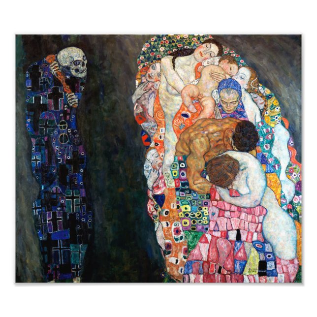 Tod und Leben | Gustav Klimt | Fotodruck (Vorne)