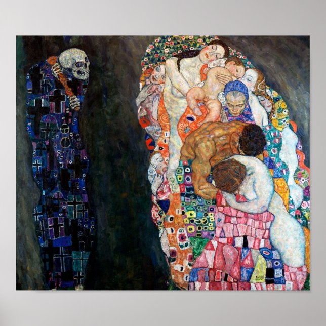 Tod und Leben | Gustav Klimt | Poster (Vorne)