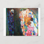Tod und Leben, Gustav Klimt Postkarte<br><div class="desc">Gustav Klimt (14. Juli 1862 - 6. Februar 1918) war ein österreichischer symbolischer Maler und einer der prominentesten Mitglieder der Wiener Sezessionsbewegung. Klimt ist bekannt für seine Gemälde, Wandgemälde, Skizzen und andere Kunstobjekte. Neben seinen figurativen Werken, die Allegorien und Portraits enthalten, malte er Landschaften. Unter den Künstlern der Wiener Sezession...</div>