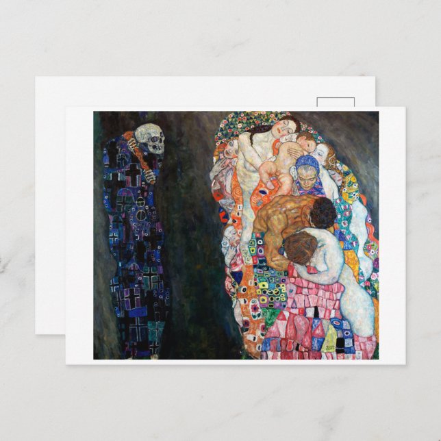 Tod und Leben | Gustav Klimt | Postkarte (Vorne/Hinten)