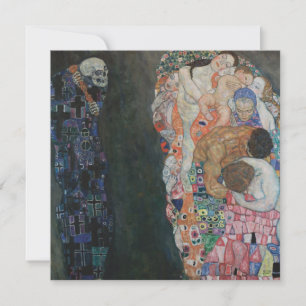 Tod und Leben von Gustav Klimt Vintage Art Nouveau