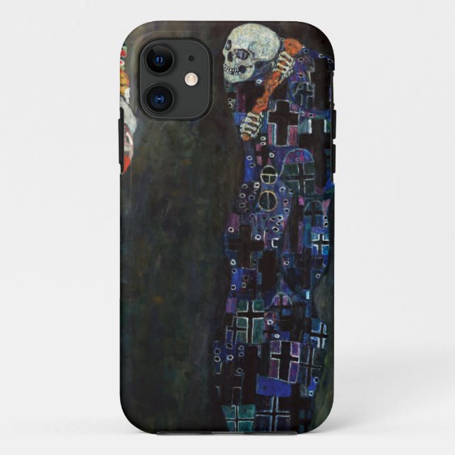Tod und Lebensgemälde von Gustav Klimt (1908) Case-Mate iPhone Hülle (Rückseite)
