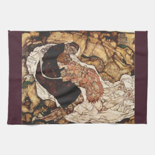 Tod und Maiden von Egon Schiele Geschirrtuch