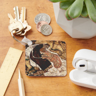 Tod und Maiden von Egon Schiele Schlüsselanhänger