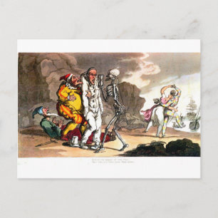 Tod und Postkarte des Circus