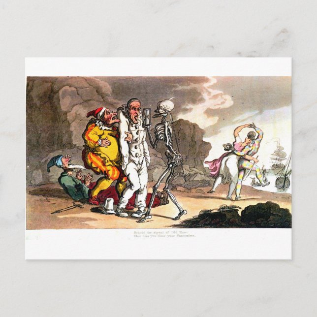 Tod und Postkarte des Circus (Vorderseite)