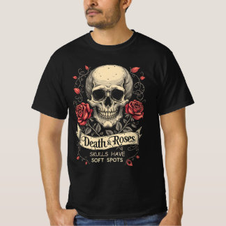 Tod und Rose: Schädel haben weiche Flecken T-Shirt