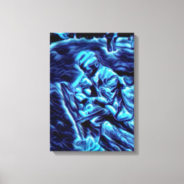 Tod und Steuern Akrylbürste auf Leinwand