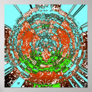 Tod von Atlantis - Muster pareidolia Poster