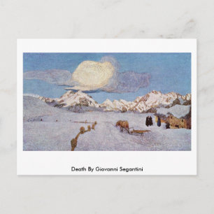 Tod von Giovanni Segantini Postkarte