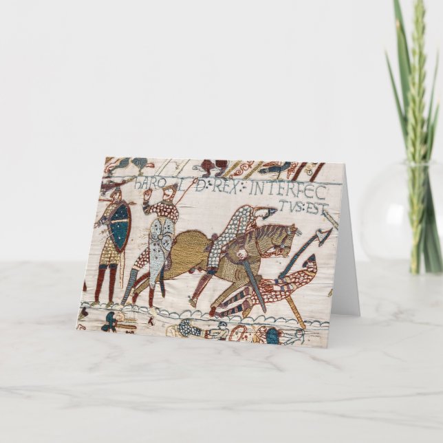 Tod von König Harold (Bayeux-Tapestry) Karte (Vorderseite)